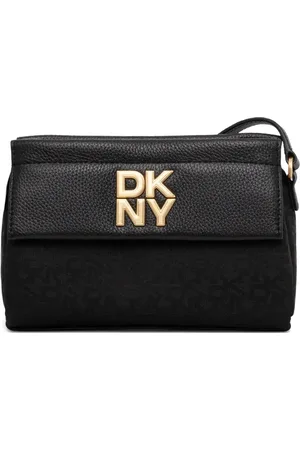 DKNY Bandolera con placa del logo