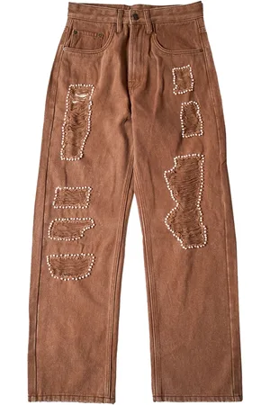 Glass Cypress Vaqueros Brown con apliques
