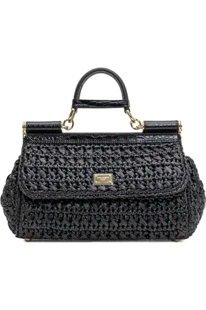 Dolce & Gabbana Bolso shopper con placa del logo