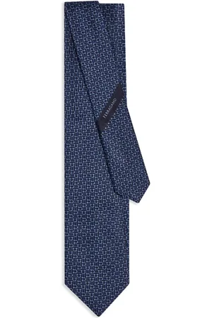 Salvatore Ferragamo Corbata Gancini en jacquard