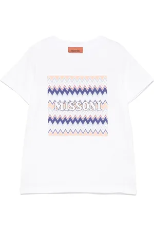 Missoni Camiseta de algodón con logo estampado