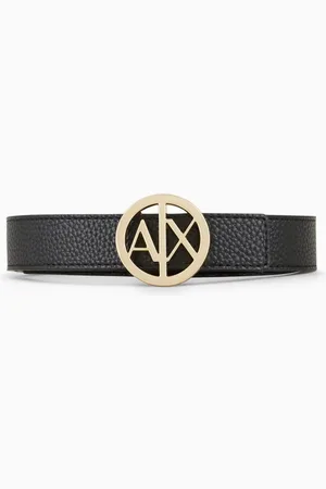 Armani Exchange Cinturón con placa del logo