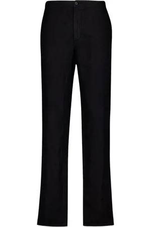 Boglioli Pantalones de vestir de lino con pinzas