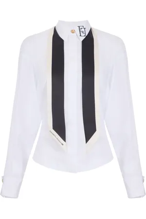 Elisabetta Franchi Camisa con detalle de fular