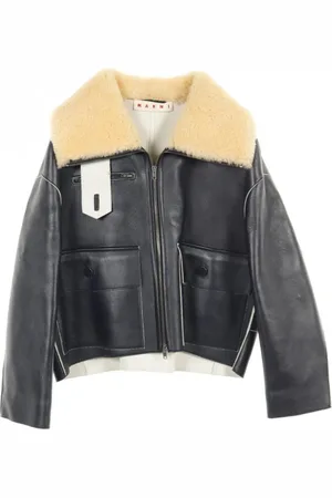 Marni Chaqueta de piel con hombros caídos 2010