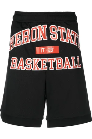 Heron Preston Pantalones cortos de deporte con logo estampado