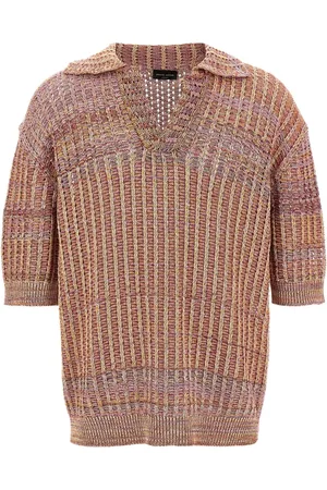 Roberto Collina Polo de punto Mouliné