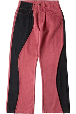 Glass Cypress Vaqueros Red con diseño colour block