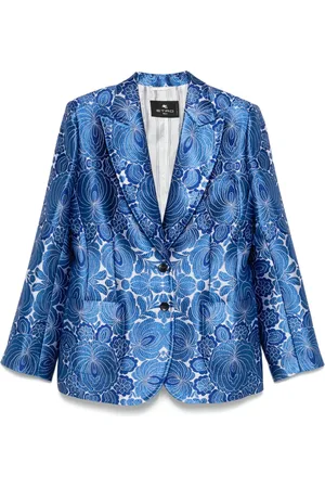 Etro Blazer con motivo floral en jacquard
