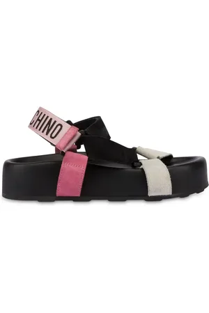 Moschino Sandalias con logo en jacquard