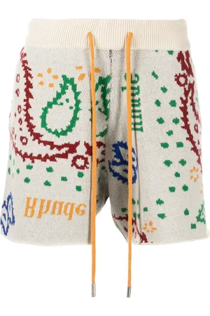 Rhude Pantalones cortos de intarsia