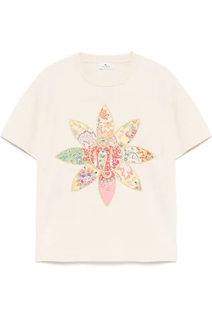 Etro Camiseta con parche floral