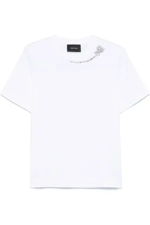 Simone Rocha Camiseta con aplique floral