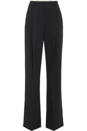 Elisabetta Franchi Pantalones de vestir de crepé con pinzas