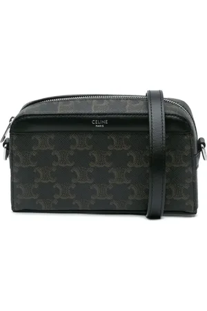 Céline Bandolera Camera Bag mini con lona revestida Triomphe 2023