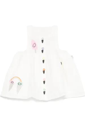 Stella McCartney Vestido con helado bordado