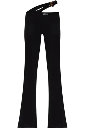 VERSACE Pantalones acampanados de algodón stretch