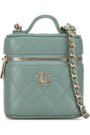 CHANEL Neceser Caviar Handle with Care mini 2021