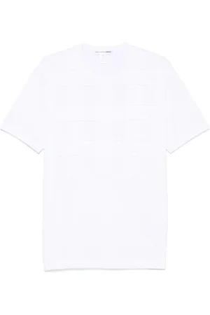 Comme des Garçons Camiseta con ribete deshilachado