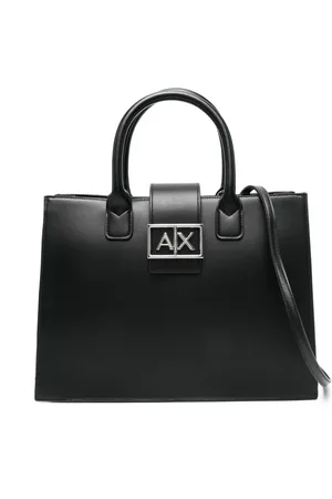 Armani Exchange Bolso shopper con placa del logo
