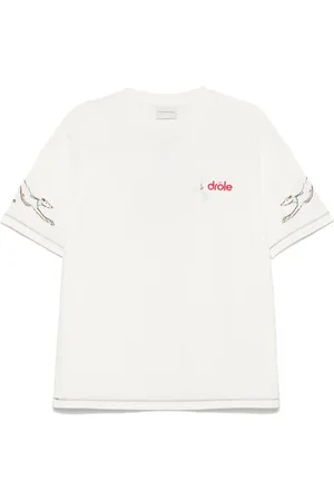 Drôle de Monsieur Camiseta con logo bordado