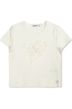 Self-Portrait Camiseta con aplique floral