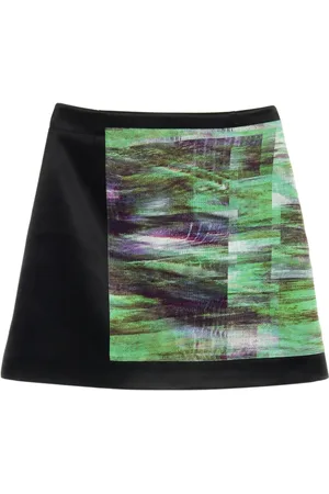 Alexander McQueen Falda corta a paneles 2010