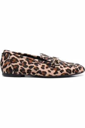 Moschino Mocasines slip-on con estampado de leopardo