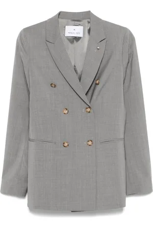 Manuel Ritz Blazer de lana con doble botonadura