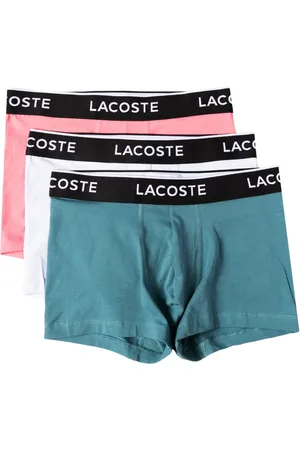 Lacoste Set de tres bóxeres con banda del logo