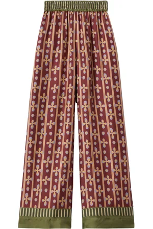 La DoubleJ Pantalones palazzo con estampado gráfico