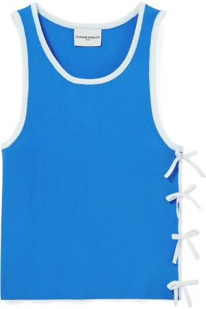 Claudie Pierlot Top de tirantes con detalle de lazo