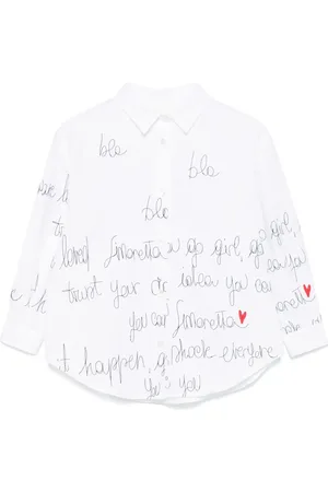 Simonetta Camisa con eslogan bordado