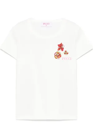PUCCI Junior Camiseta con logo bordado