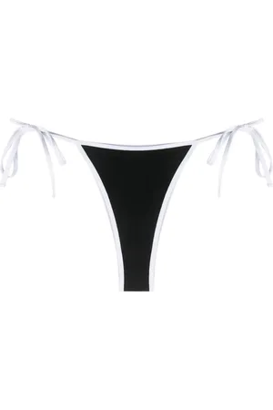 Casablanca Bragas de bikini con monograma y lazo lateral