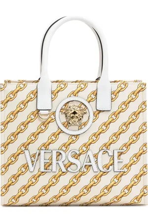 VERSACE Bolso shopper Chain Stripes La Medusa pequeño