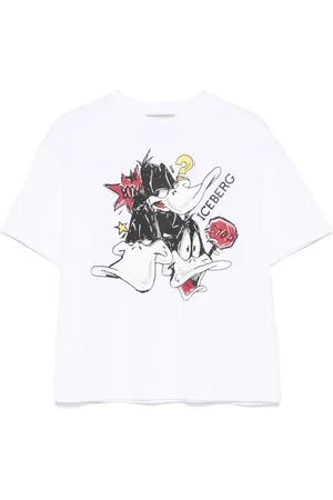 Iceberg Camiseta con dibujos animados estampados de Iceberg x Looney Tunes