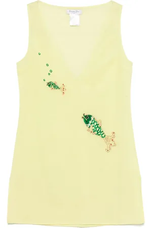 Dior Top con aplique de pez