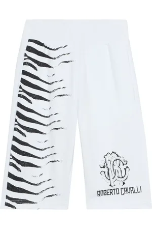 Roberto Cavalli Bermudas con logo estampado