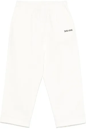 DOUUOD KIDS Pantalones con logo bordado