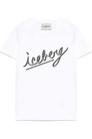 Iceberg Camiseta con logo en contraste