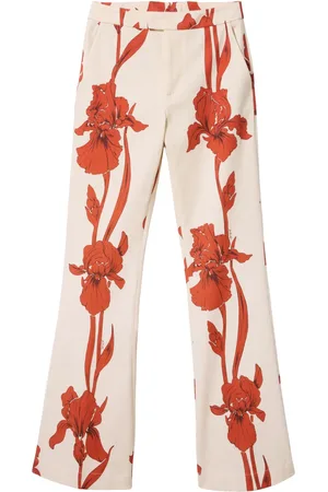 La DoubleJ Pantalones de vestir con motivo floral