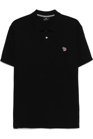 Paul Smith Polo de algodón con parche Zebra