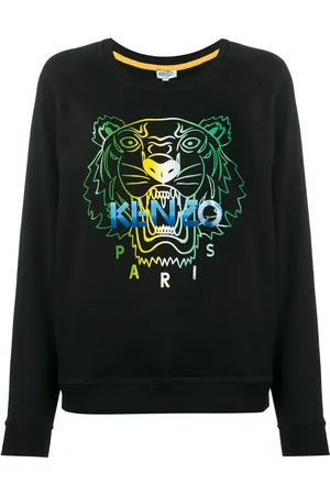 Kenzo Sudadera con estampado de cabeza de tigre