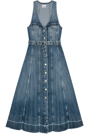 Ganni Vestido largo vaquero