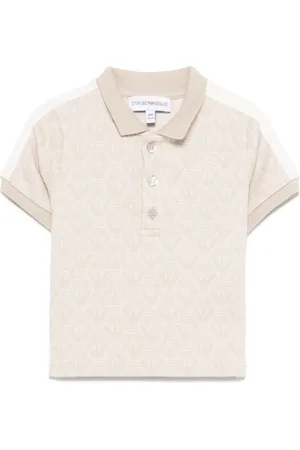 Emporio Armani Polo con logo en jacquard