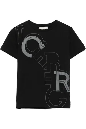 Iceberg Camiseta de algodón con letras estampadas