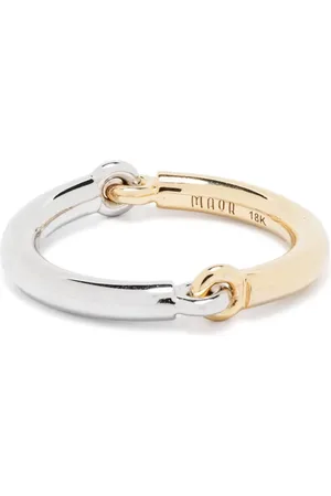 MAOR Anillo Aquila en oro amarillo y blanco de 18 ct