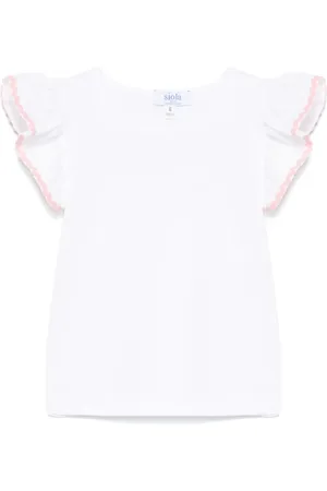 SIOLA Camiseta con detalle de volantes