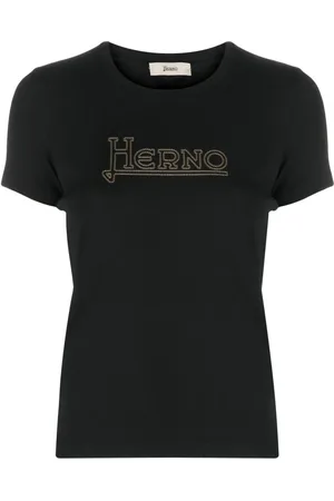 HERNO Camiseta con logo bordado